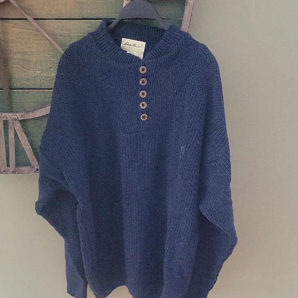 Vintage Eddie Bauer Bivi Sweater in Classic Navy